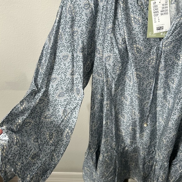 H&M Blue Relaxed Midi Dress - Picture 4 of 6